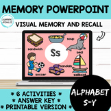 Working Memory PowerPoint Visual Recall: Alphabet S - Y Ac