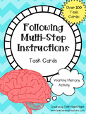Working Memory - Task Cards