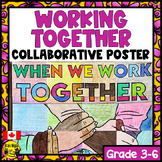 Working Together Collaborative Poster | Elementary Art Act