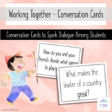 Working Together - Conversation Cards/Journal Prompts Grad