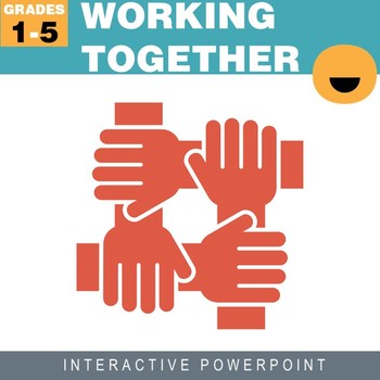 Preview of Working Together PowerPoint and Worksheet
