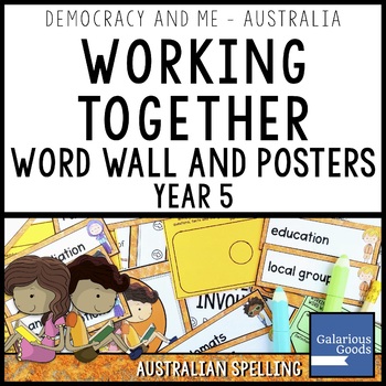 Preview of Working Together Word Wall and Posters | Year 5 HASS Australian Government
