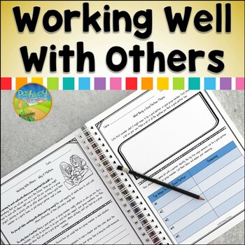 Preview of Working With Others in Groups and Partners - Social Skills Workbook & Worksheets