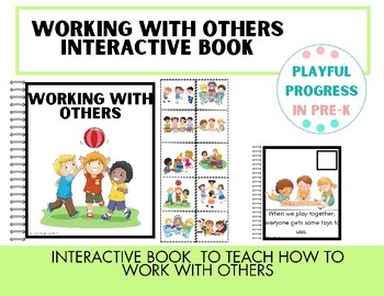 Preview of Working With Others - Interactive Social Story, Pre-K/Kindergarten