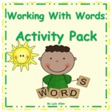 Working With Words Activity Pack