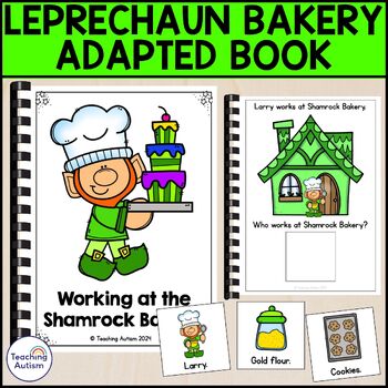 Preview of Working at Shamrock Bakery Adapted Book | Adapted Books for Special Education