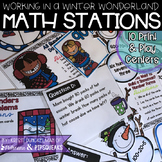 Working in a Winter Wonderland Print & Play Math Stations