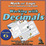 Working with Decimals--Real-Life Word Problems for Grade 6