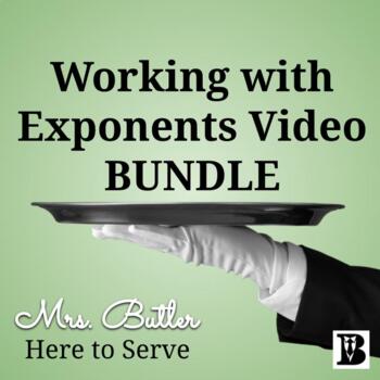 Preview of Working with Exponents Video BUNDLE
