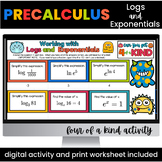 Working with Logarithms and Exponentials Digital Activity 