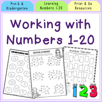 Preview of Numbers to 20 Worksheets