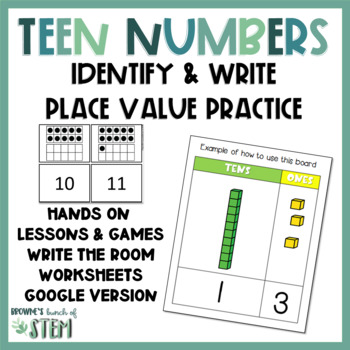 Preview of Working with Numbers in the Teens {Print & Digital}