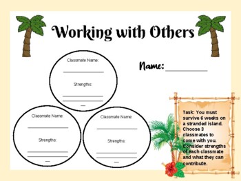 Preview of Working with Others Worksheet