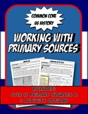US History Working with Primary Sources Activity Resource Bundle