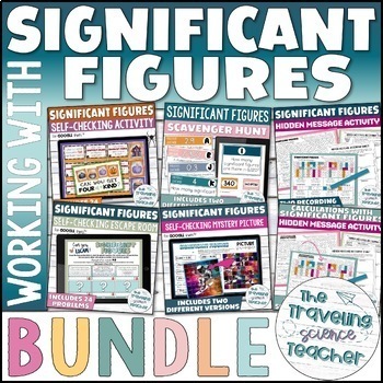 Preview of Significant Figures Activities / Practice and Review Bundle
