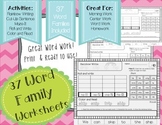 Working with Word Families
