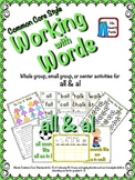 Working with Words Phonics  Sounds of al and all Common Co