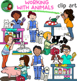 Working with animals clip art 1