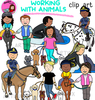 Preview of Working with animals clip art 2