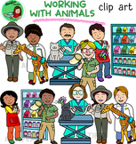 Working with animals clip art 4