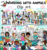 Working with animals clip art bundle- community helpers