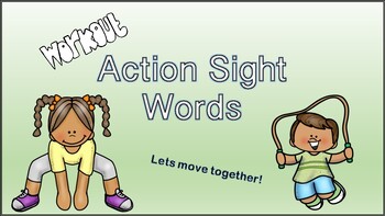 Preview of Workout + Action Sight Words