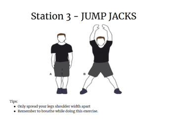 Preview of Workout Stations (editable)