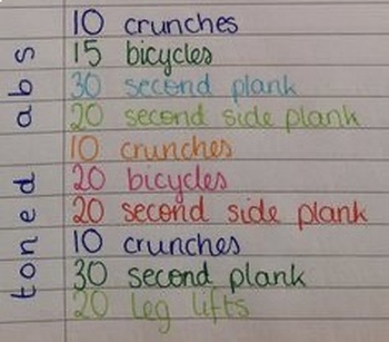 Preview of Workout sheet 1