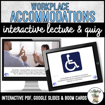 Preview of Unit 6 Workplace Accommodations - Digital Interactive Lecture