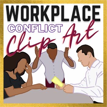 Preview of Workplace Conflict Resolution Clip Art to use in your products