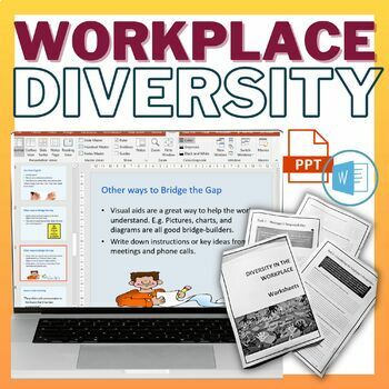 Preview of Workplace Diversity - Supervising Across Language Barriers - PPt and Worksheets