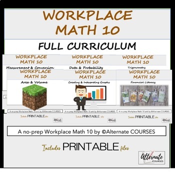 Preview of Workplace Math 10 FULL COURSE