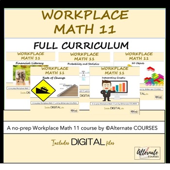 Preview of Workplace Math 11 FULL COURSE (digital)