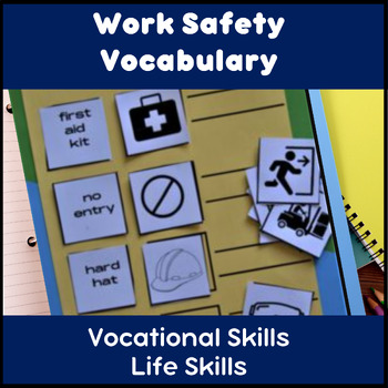 Preview of Functional sight words for work safety vocabulary