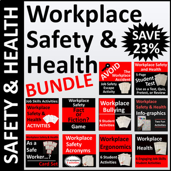 Preview of Workplace Safety and Health Activities Unit Bundle SAVE 23%