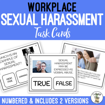 Preview of Workplace Sexual Harassment Task Cards