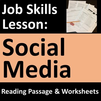 Preview of Workplace Social Media Activities Lesson