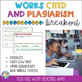 Works Cited and Plagiarism Digital Breakout