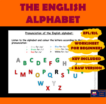 worksheet on the pronunciation of the english alphabet tpt