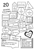 Worksheet: 20 art activities. Student choice sheet