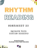 Worksheet 30 - 6/8 Rhythm Reading for middle and high scho