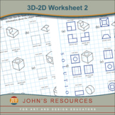 Worksheet - 3D Isometric to 2D Orthogonal