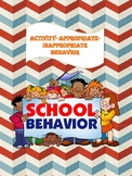 Appropriate & Inappropriate behavior Worksheet / life skills