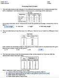 Worksheet - Analyzing Data and Graphs (Editable)