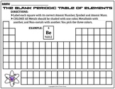 blank periodic table worksheets teaching resources tpt