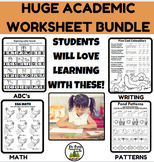 Bundle of Thematic Worksheets  Math Writing Sorting Patter