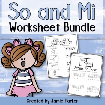 Preview of Music Worksheet Bundle: So and Mi
