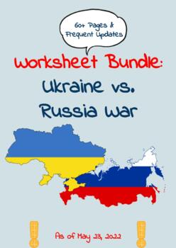 Preview of Worksheet Bundle: Ukraine & Russia War - Teaching Ukraine Conflict!