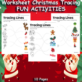 Worksheet Christmas Tracing - Fun Activities Chrismas Theme