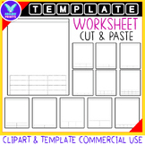 Worksheet Cut & Paste Templates Clip Art / Page Layouts Wo